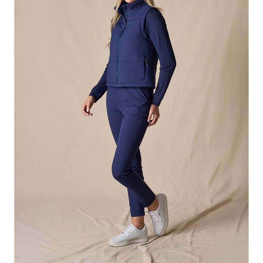 NEW STRAIGHT DOWN sandy vest in new indigo